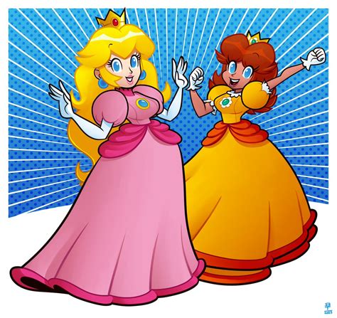 peach and daisy|peach and daisy photo.